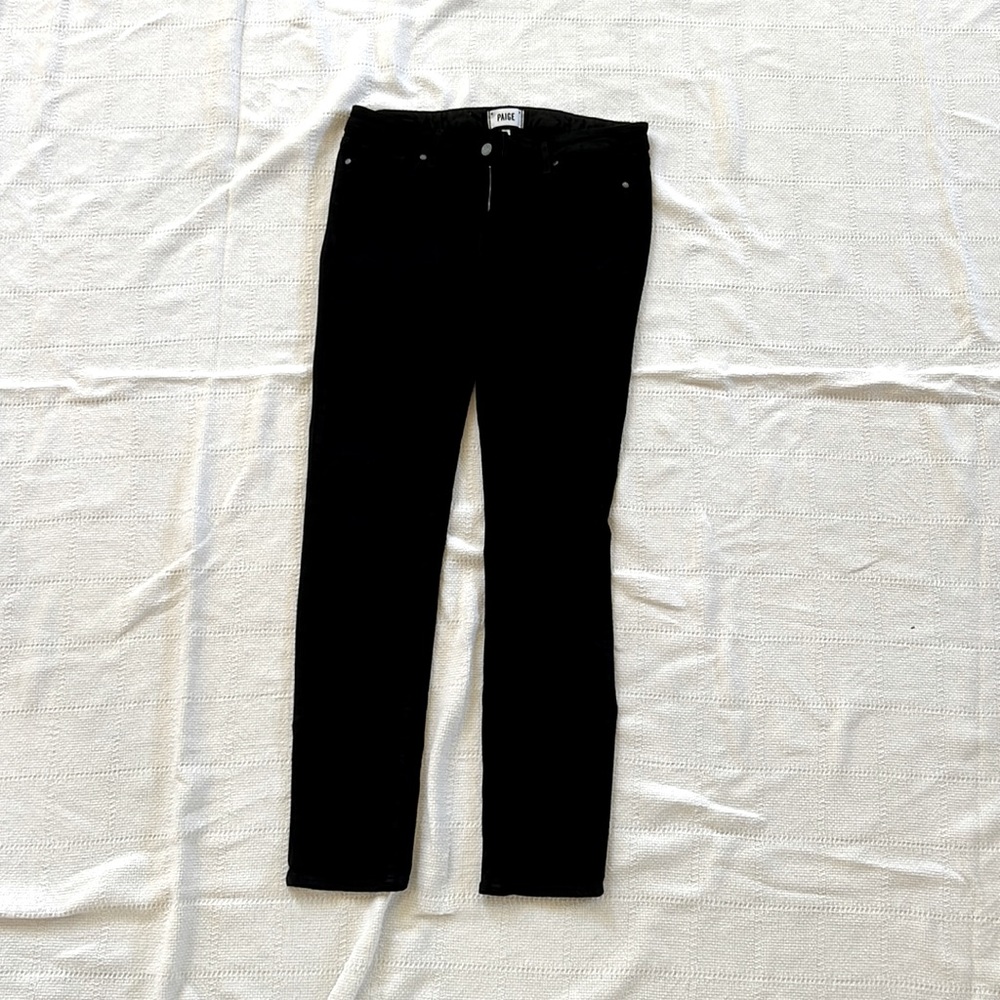 Paige denim black skinny jeans